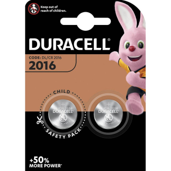 Duracell Lithium-Knopfzelle CR2016 Lithium 3V 2er-Blister