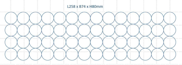 Li-Ion Akkupack 14S4P 50,4V 13,8Ah 695,52Wh Panasonic NCR-18650GA