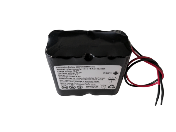 Li-Ion Akkupack 4S2P 14,4 V 6,9 Ah 99,36 Wh