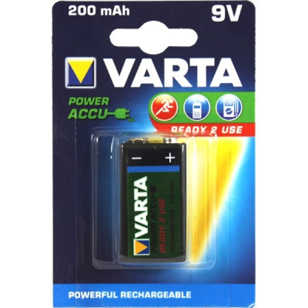 Varta 9V-Block 200mAh NiMH Akku Ready2Use