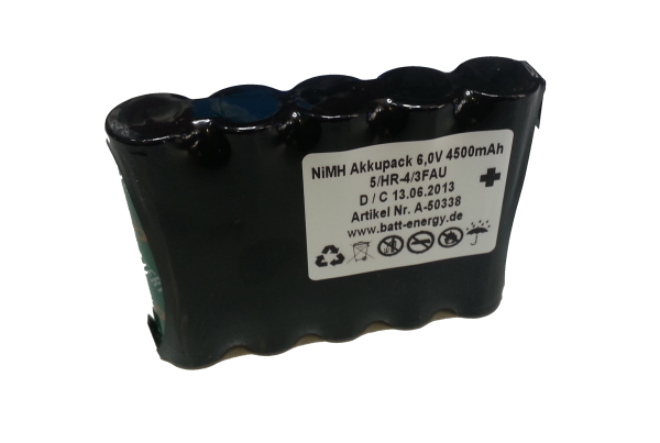 NiMH Akkupack 5/HHR450 4/3FA 6,0V 4500mAh
