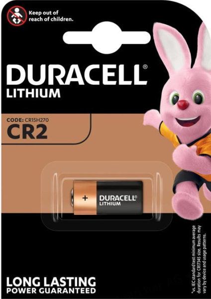 Duracell CR2 Lithium 3V / 850mAh
